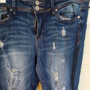 Diego Rein All Over Distressed Stretch Skinny Jeans